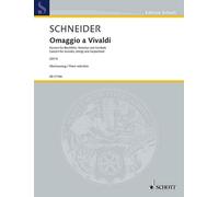 Omaggio a Vivaldi Enjott Schneider Piano Reduction Recorder [SATB], Strings and