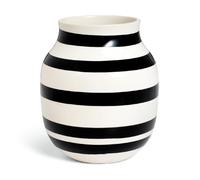 Omaggio Vase H 20cm Black/H 20cm / Ø 16cm/Every Piece is Unique