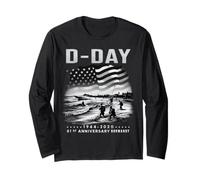 Omaha Beach 1944-2025 D-DAY 81st Anniversary Normandy D-Day Long Sleeve T-Shirt