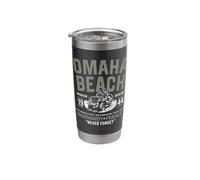 Omaha Beach 1944 Normandy France Never Forget Stainless Steel Insulated Tumbler