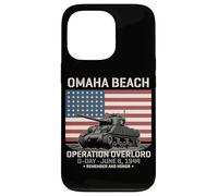 Omaha Beach Operation Overlord D-Day 1944 Sherman Tank Case for iPhone 13 Pro