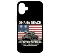 Omaha Beach Operation Overlord D-Day 1944 Sherman Tank Case for iPhone 16 Plus