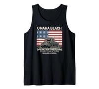 Omaha Beach Operation Overlord D-Day 1944 Sherman Tank Tank Top