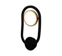 Omaha Single Light LED Wall Light - Satin Black and Gold