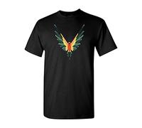 Omaio Maverick Bird Logo Logan Paul Custom T Shirt Christmas T-Shirt Gift t Shirt L Black
