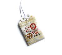 Omamori Charm for Money Luck, Japanese Shrine Lucky Amulet, Bring Good Luck and Protect, Deity Fortune,White
