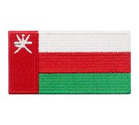 Oman Flag Patch Embroidered Applique Omani Iron On Sew On National Emblem