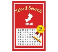 Oman Word Search Puzzle Book: Easy to read print | 6x9 inches | 35 Puzzles, 315 Words, 53 Pages | Gift for Country & Geography Lovers, Vacations, Road Trips, Holidays, & Free Time
