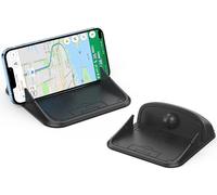 Omana Car Dashboard Phone Holder Mount Silicone Anti Slip Phone Mat for Car for Various Dashboards, Phone Mount for Compatible with iPhone, Samsung, Android Smartphones and More, Black