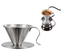 Omana Coffee Dripper Pour Over Stainless Steel 304 Paper Filter Holder Cup Durable V-Shape Cone Metal Mesh Hand Brew Maker Home Kitchen Café Daily Use