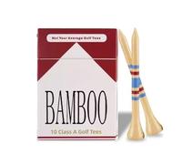 Omana Golf Tees -70mm Bamboo Golf Tees - 100 Pcs Long Golf Tees Wooden Premium Eco Friendly Sustainable Wooden Tees Golf for Drivers, Durable Golf Tee Set - Long Golf Tees for Men & Women