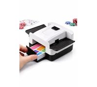Omana Rechargeable Automatic Card Shuffler - Electric Card Shuffling Machine for 2-4 Decks, USB Charging, Fast & Quiet Casino Style Card Mixer for Poker, Blackjack, UNO & Family Game Nights