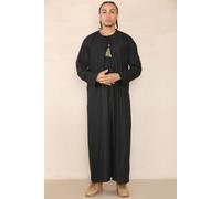 Omani Eid Thobe Jubba With Tassel Thobez Black 60R