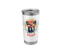 Omar Best Dog Dad Ever Funny Custom Personalized Name Stainless Steel Insulated Tumbler