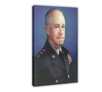 Omar Bradley Portrait Canvas Art Poster And Wall Art Picture Print Modern Family Bedroom Decor Frame 20x30inch(50x75cm)