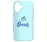 Omar the King/Blue Crown & Name for Men Called Omar Case for iPhone 17