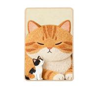 OMATSBEH Carpet Cat Scratching Mat, 40 X 60 CM Natural Sisal Cat Scratch Pad Mats with Adhesive Hook Loop Tape, Cat Scratching Rug Wall Scratchers for Indoor, Furniture Protector (Cat Nap-1 Pack)