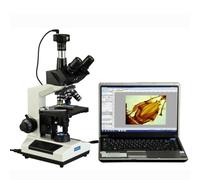 OMAX - M837ZL-C100U 40X-2500X Full Size Lab Digital Trinocular Compound LED Microscope with 10MP USB Camera and 3D Mechanical Stage