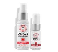 OMAZE Mist N Go Refresh Toilet Spray - Bathroom Spray Odor Eliminator - Toilet Smell Eliminator Deodorizer - Bathroom Smell Good Spray Women Men Odor Neutralizer Spray Fresheners - Blossom, Daily Pack