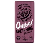 Ombar Chocolate Salt & Nibs Chocolate Bar 70g