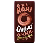 Ombar Dark 72% Raw Chocolate Bar 35g - Pack of 6