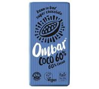 Ombar Coconut 60% Dairy Free Raw Chocolate Bar 35g (Pack of 10)
