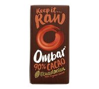 Ombar Raw Chocolate | 90% Raw Cacao Chocolate | 8 x 35g