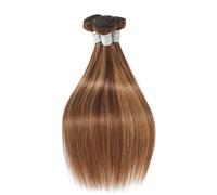 Ombre Bundles Human Hair Straight Bundles Brazilian Hair Weave Brown Highlight Blonde Bundles Highlight Bundles 12inch 1PC#10-20