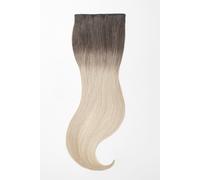 Ombre Clip in Extensions - luxury Quality - 3 pieces - 70g 22" - T2/60 ombre dark brown & ash blonde