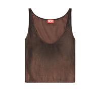 Ombre-effect Cropped Top - female - Diesel - Sleeveless Tops - Brown - M - Tops M