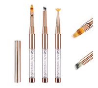 Ombre Nail Art Brushes Set for Gel Blending with Lid and Diamand, LEA-SHALL