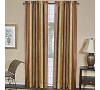 Ombre Panel Light Filtering Semi-Sheer Window Curtain - 63 Inch Length, 50 Inch Width - Autumn- Light Filtering Soft Polyester Drapes for Bedroom Living & Dining Room by Achim Home Decor