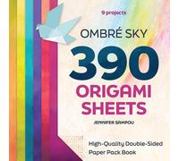 Ombre Sky 390 Origami Sheets : High-Quality Double-Sided Paper Pack Book