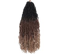 Ombre Synthetic Hair Soft Curly 26 Inch 7 Packs Natural Long Curly Crochet Hair for Women Synthetic Pre Looped Crochet Braids 26 Inch 7 Packs 1B/30/27)