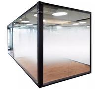 Ombre Window Film, Static Cling Two-Way Gradual Glass Cover, Waterproof Heat Control for Sliding Partition Doors