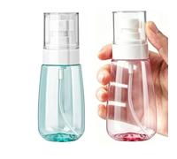 OMBRISA Small Spray Bottle 2 Pack, Fine Mist Travel Spray Bottle for Essential Oils, Refillable Travel Containers Plastic Hair Spray Bottle Sprayer for Perfume Skincare Makeup Lotion (2oz 60ml)