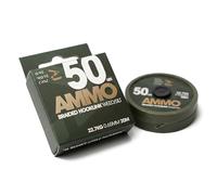 OMC AMMO Camo Braided Hooklink 20m - Carp Fishing Braid 25lb & 50lb