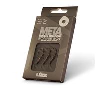 OMC Neutral Lock Hook Ronnie Boys - Ready Tied Spinner Rig with Lock Hook, Worm Brown Components, Size 6 Barbed