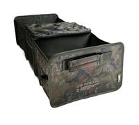 OMC The Messy Clucker Splash Camo Foldable Bivvy Organiser - Compact Concertina Tackle & Bait Storage with TPU Easy-Clean Interior and Carry Handles - Fishing Accessories Storage Solution