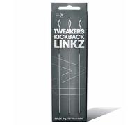 OMC Tweakers Kickback Linkz - 25lb Fused Fluorocarbon Ronnie Hooklink with Tungsten Ronnie Clip & Anti Tangle Sleeve - 7.5in/19cm Ready Tied Links - 3 per Pack - Ronnie & Hinge Rig Compatible