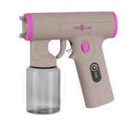 OMCCYUN Cordless Spray Tan Machine-Powerful Brushless Motor With Fluid Control Knob-USB Charger-Portable Handheld Travel Spray Tan Kit For Home Salon DIY Beach Travelling Mobile Use Gray