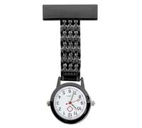 OMCGG Nurses Fob Watch, Alloy Quartz Movement Doctor Pocket Watches Easy Read Lapel Pin Watch Glow in The Dark Clip-on Hanging Pendant Brooch for Nurse Doctor (Rose Pink)