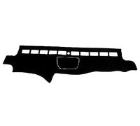 OMDHATU Car Dashboard Cover mat Car Dashboard Cover Center Console Protector Carpet Dashmat Sun Shade For Jeep For Wrangler JK 2007-2016 2017 (Color : Black, Size : RHD)