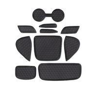 OMDHATU Car Dashboard Cover mat For Toyota For Yaris 2020 2021 Anti-Slip Gate Slot Cup Mat Accessories Rubber Door Pad Car Non-Slip Mats (Color : Black)