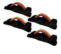 OMDHATU Car Inner Trim Door Pull Handle Cover Car Roll Bar Grab Handle for Jeep for Wrangler JK JKU JL YJ TJ CJ for Sports Universal Canvas Handle Interior Handles (Color : Orange 4 Pcs)