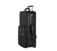 Omebaige Alto Saxophone Case With Wheels, Nylon Material 1200d Alto Sax Case Roller Bag, Alto Sax Backpack, Thicken Padded Shoulder Strap, Handle Strap Sax Accessories Carrying Bag