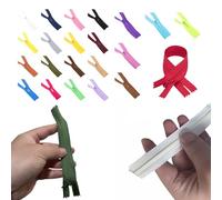 Omeblos 24 Colour Zip,Zips for Sewing,Invisible Zip,Zippers,Zipper for Tailor Sewing Tools DIY Crafts Dressmaking Pillows Cushions Skirts Clothes Bags Pants Purse Dresses Sewing Craft 25cm/9.84in