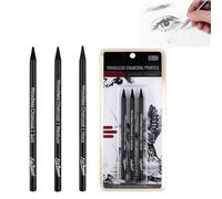 Omeblos Charcoal Pencils for Artists, Drawing Pencils for Professionals And Artists, 3Pcs Charcoal Pencil Graphite Stick, Drawing Set for DIY Sketching