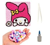 Omeblos Craft Kits for Kids,Arts and Crafts for Kids,Kid Craft Set,Arts and Crafts Pom Pom Art Kit for Kid,Ages 3+ Gifts for Girls,for Birthday Party Kindergarten Activities Creative Home Projects
