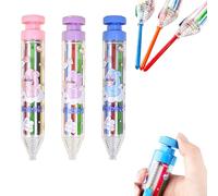 Omeblos Crayons, Crayons for Kids, 3Pcs 8 in 1 Multicolor Crayon Creative Push Style DIY Replaceable Oil Pastel Colored Pencil for Kids Painting Pens Graffiti Painting Tools Christmas Gifts